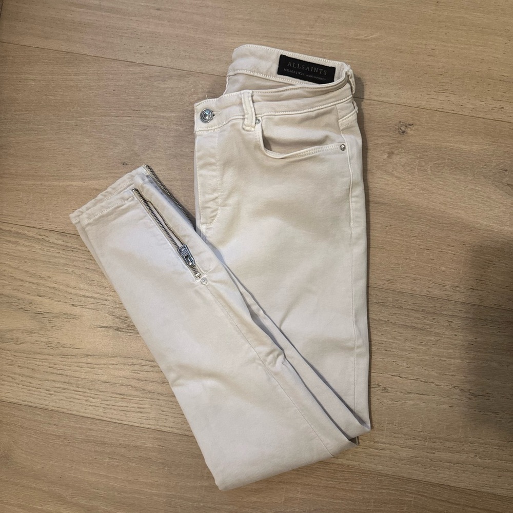 ALLSAINTS  zip ankle jeans size 26